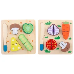Houten Snijpuzzel Groente, 9st.