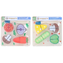 Houten Snijpuzzel Groente, 9st.