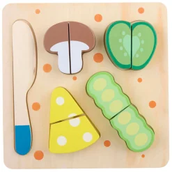 Houten Snijpuzzel Groente, 9st.