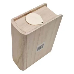 Houten Spaarpot Boekvorm Paulownia