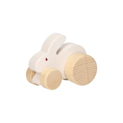 Houten Speelfiguur - Konijn op Wielen