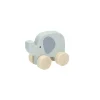 Houten Speelfiguur - Olifant op Wielen