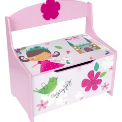 Houten Speelgoedbank Roze