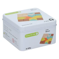 Houten Spelletje in Blikje - Mosaic Puzzel