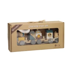 Houten Stapel- en Trek Trein