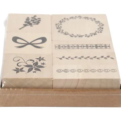 Houten Stempelset Natuur, 7dlg.