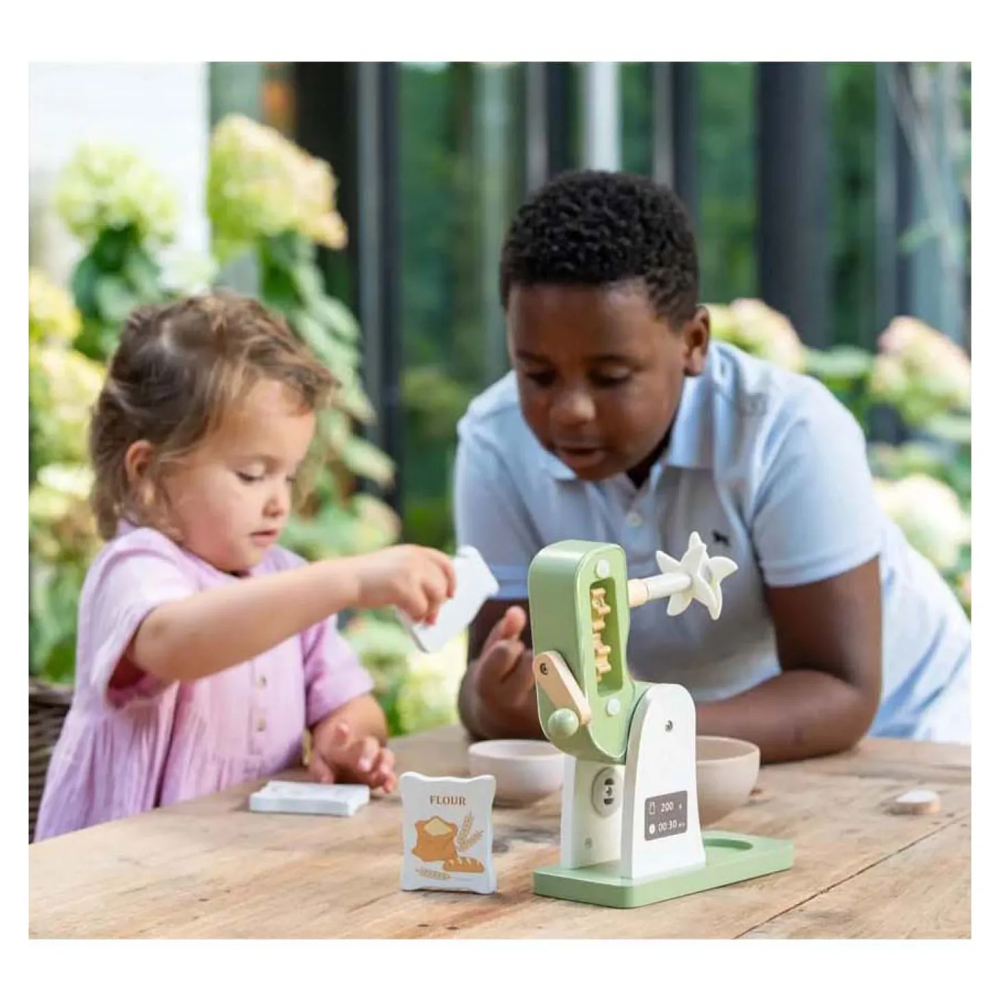 Houten Super Mixer Set, 14dlg