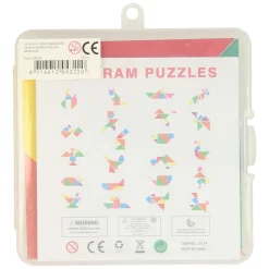 Houten Tangrampuzzel, 7st.