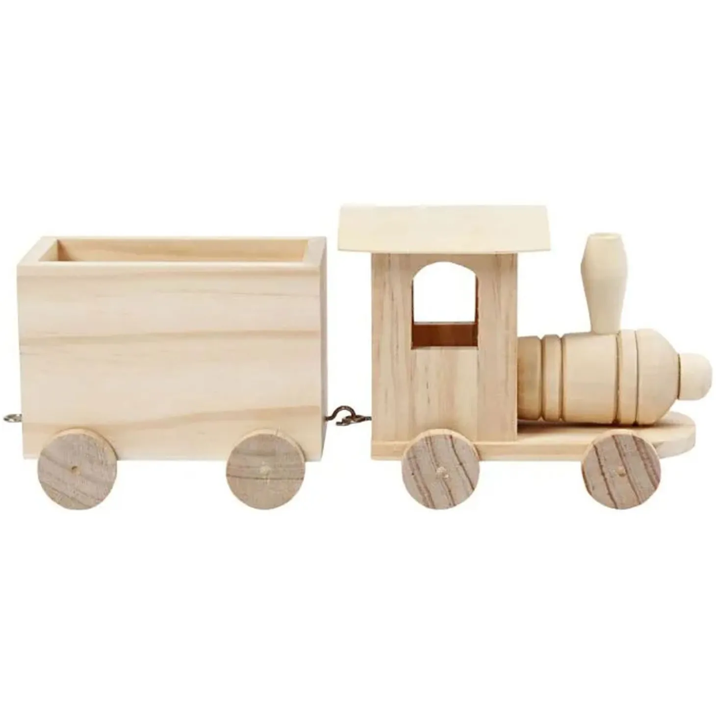 Houten Trein met Wagon