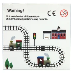 Houten Trein met Wegtape, 8mtr