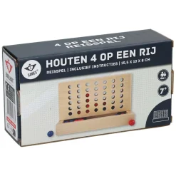 Houten Vier op een Rij-spel