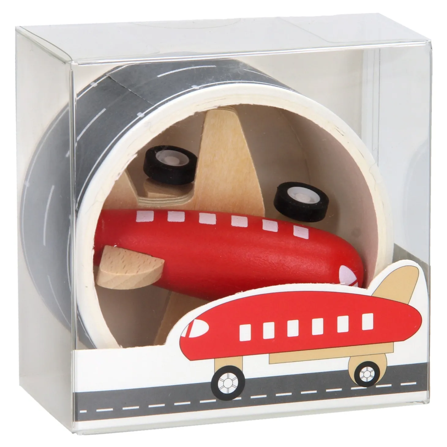 Houten Vliegtuig met Wegtape, 8mtr