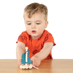 Houten Vlot met Zeil