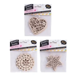 Houten Vormen Hobbyset, 4st.