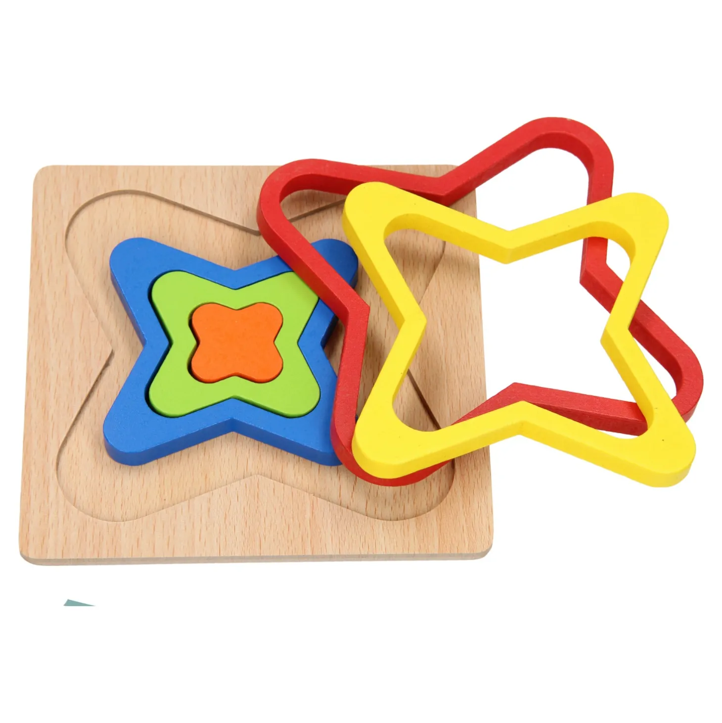 Houten Vormenpuzzel - Vlindervorm