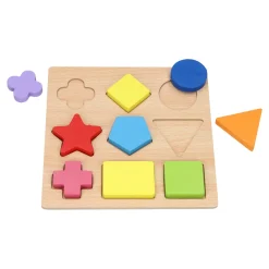 Houten Vormenpuzzel, 9st.