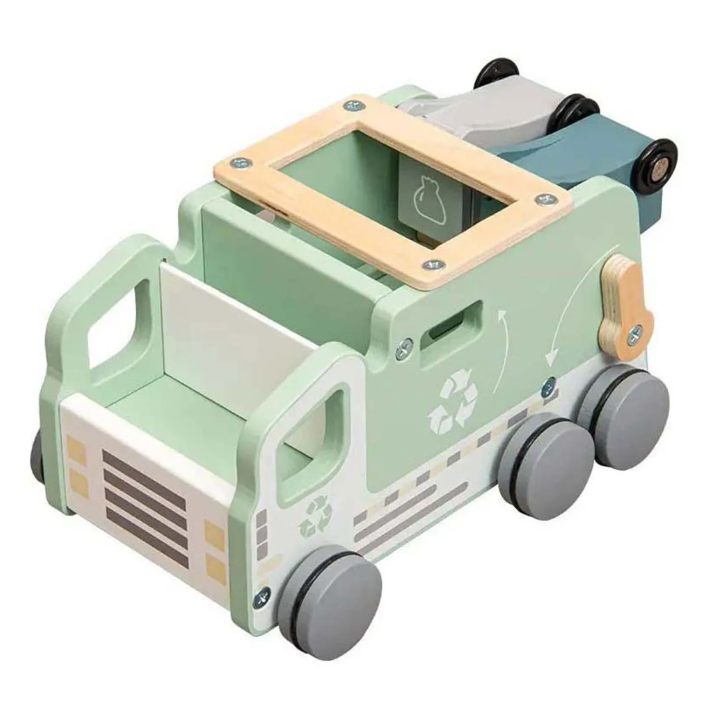 Houten Vuilniswagen Vormenauto