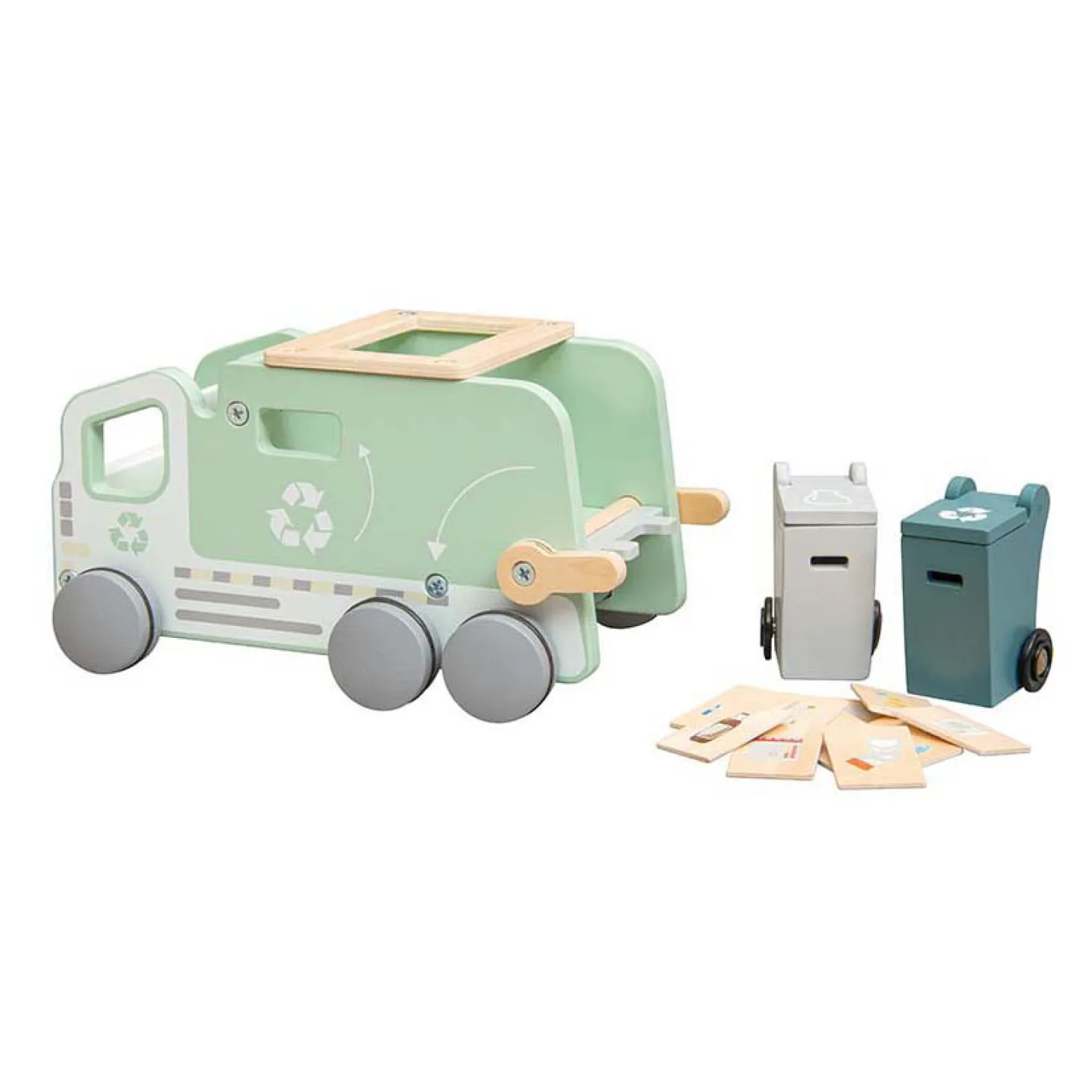 Houten Vuilniswagen Vormenauto