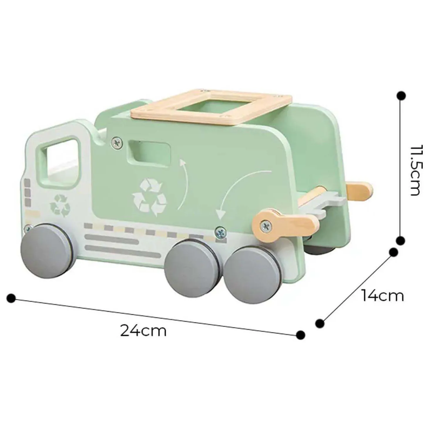 Houten Vuilniswagen Vormenauto