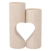 Houten Waxinelichthouder Hart, 2dlg.