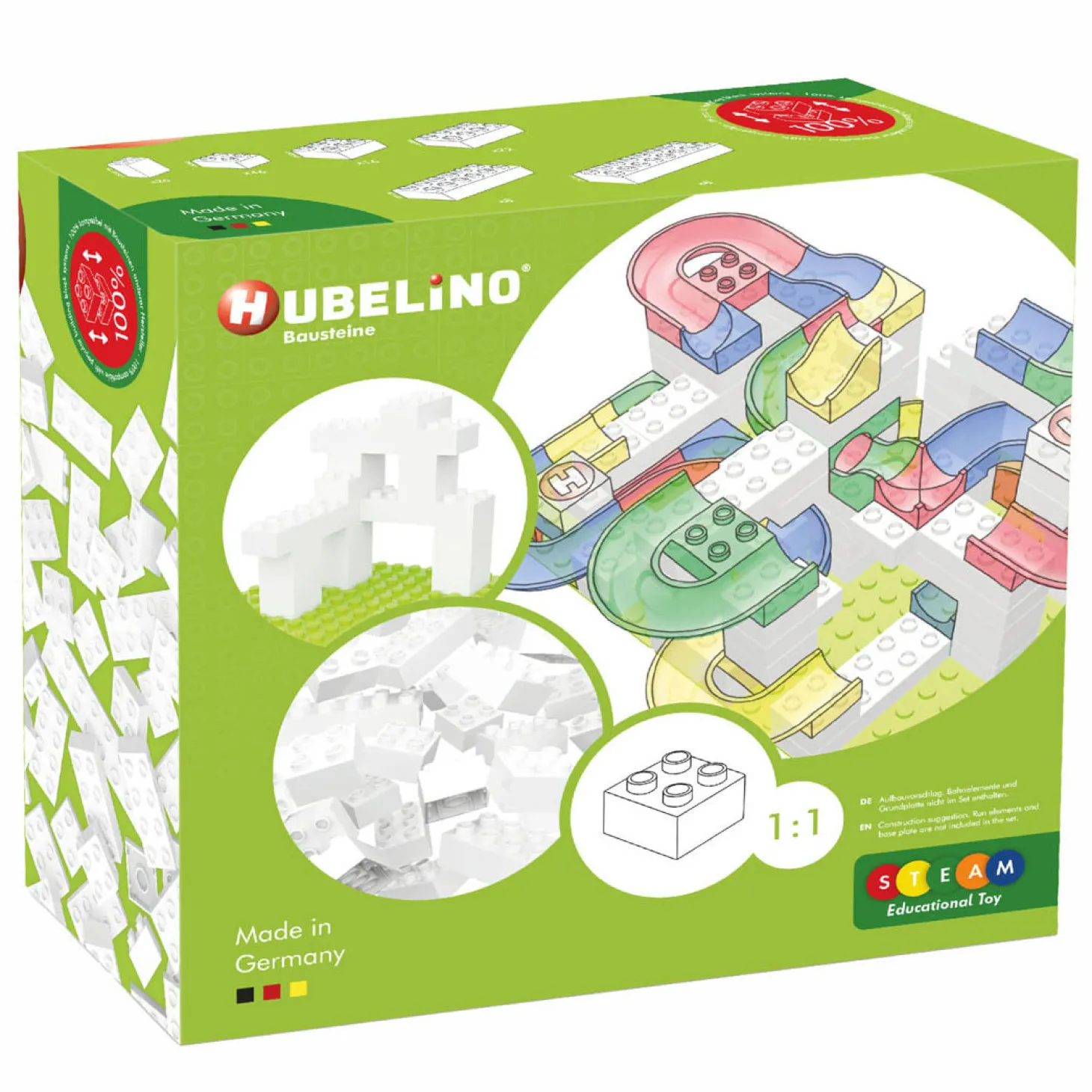 Hubelino Bouwstenen Wit - 120dlg.