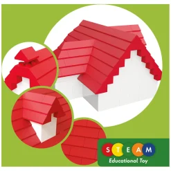 Hubelino Dakpannenset Bouwblokjes - 124dlg.