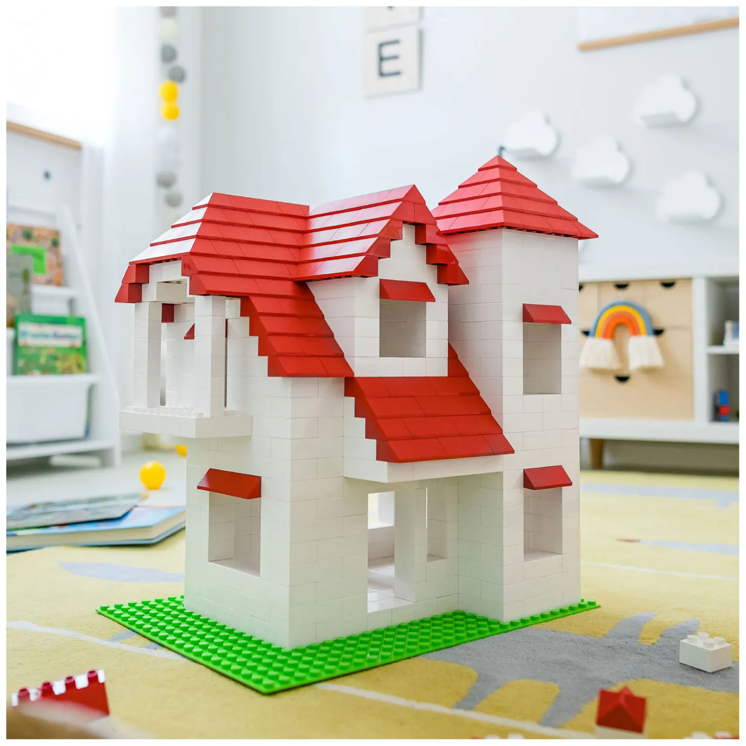 Hubelino Dakpannenset Bouwblokjes - 124dlg.