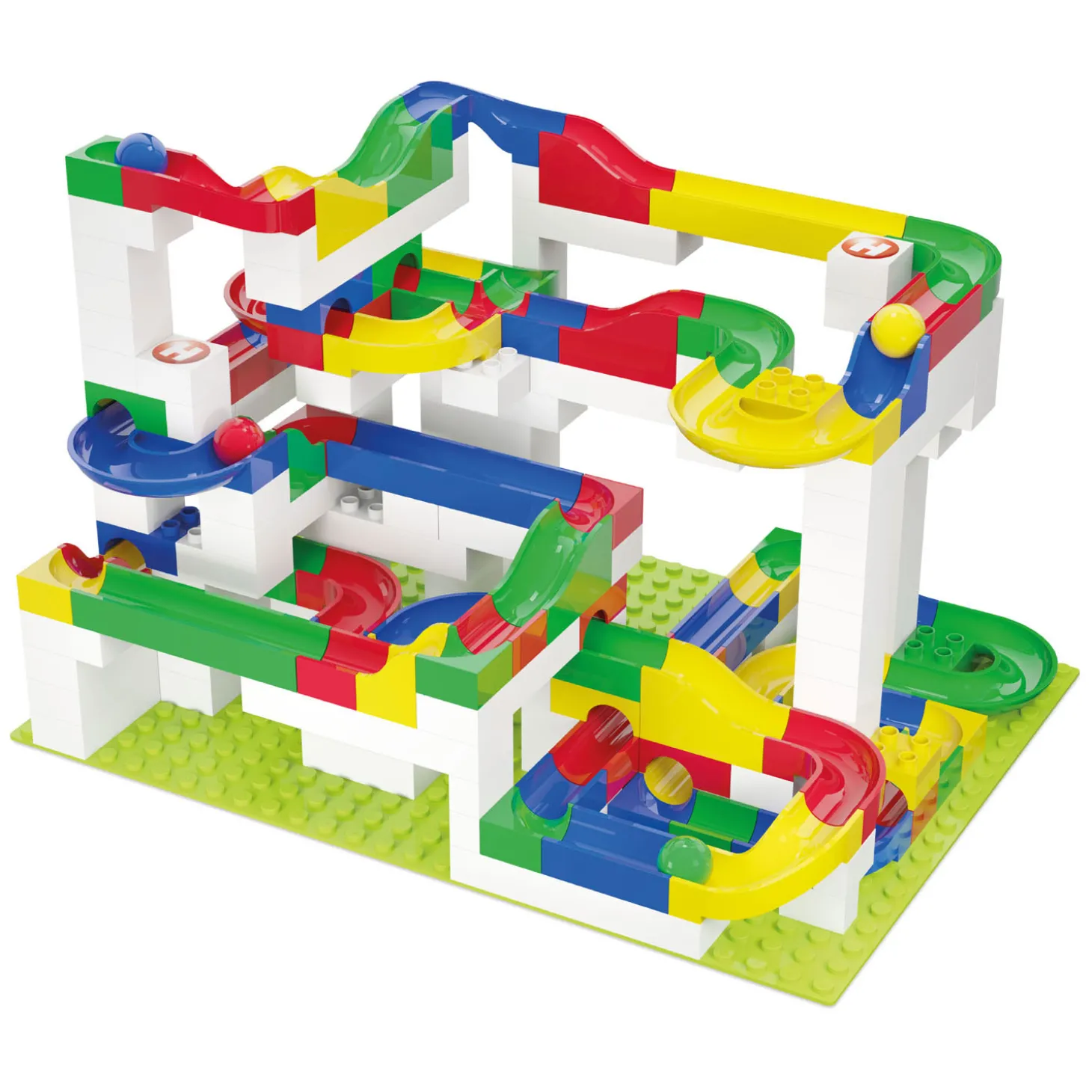 Hubelino Knikkerbaan KIGA Scholenset Bouwdoos, 352dlg