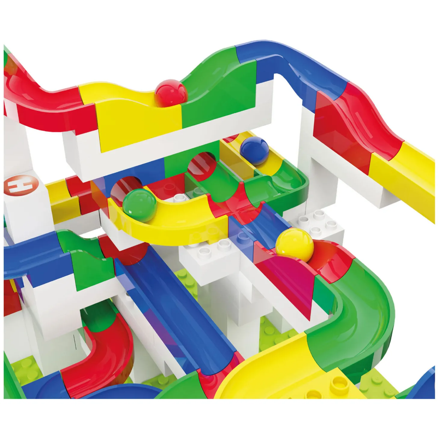 Hubelino Knikkerbaan KIGA Scholenset Bouwdoos, 352dlg