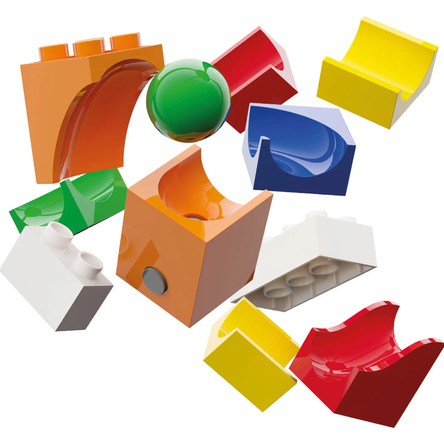 Hubelino Knikkerbaan Uitbreidingsset Katapult - 41dlg.