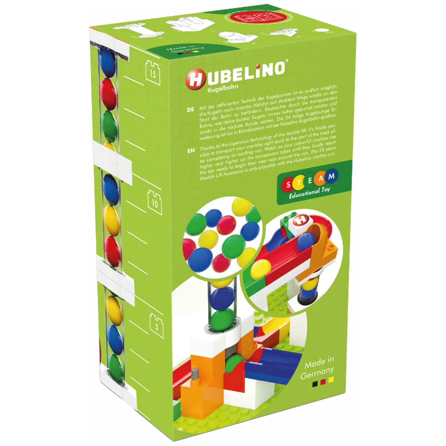 Hubelino Knikkerbaan Uitbreidingsset Lift, 24dlg.