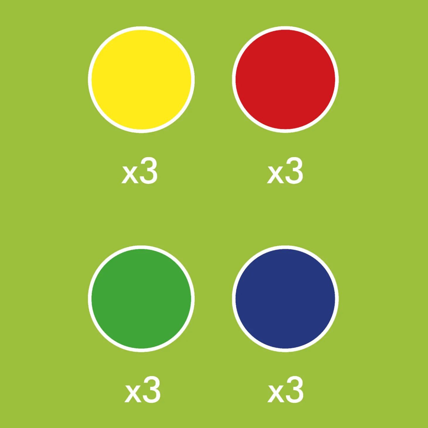 Hubelino Knikkers Kunststof - 12st.