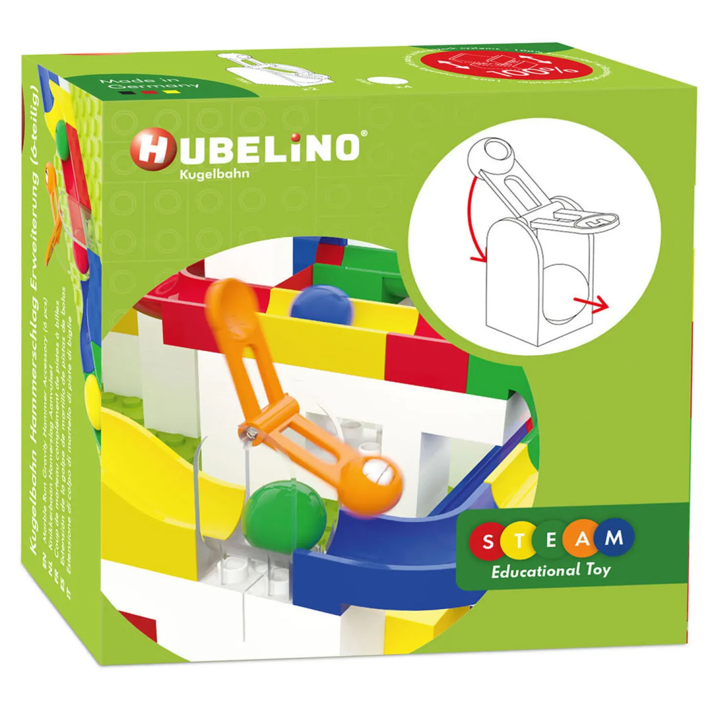 Hubelino Zwaartekracht Hamer, 6dlg.