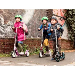 HUDORA Scooter Big Wheel Step RX205 - Zwart/Rood