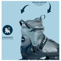 HUDORA Skeelers Leon 2.0 Ocean Blauw, Maat 33-36