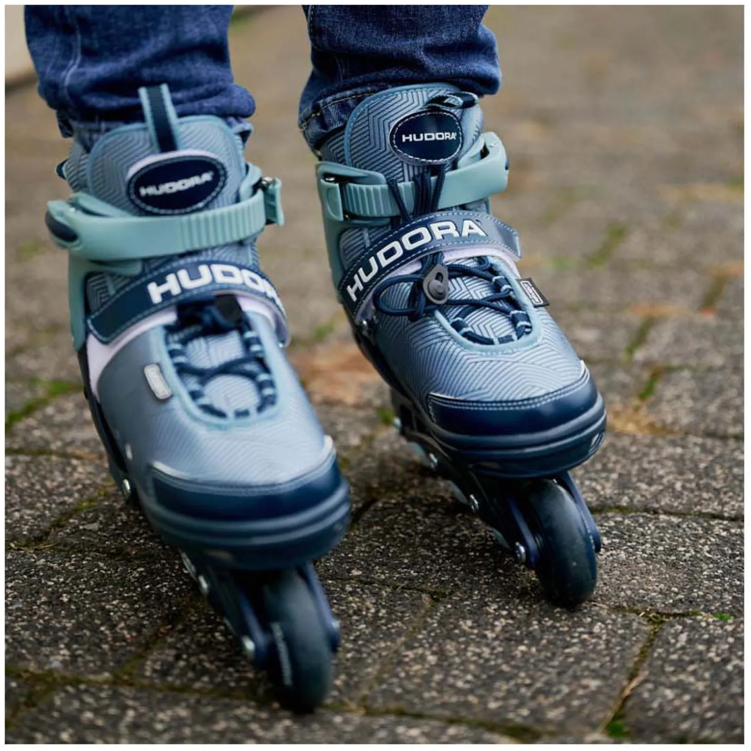 HUDORA Skeelers Leon 2.0 Ocean Blauw, Maat 33-36