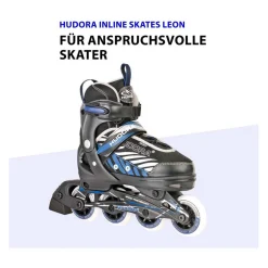 HUDORA Skeelers Leon Blauw/Zwart, maat 37-40