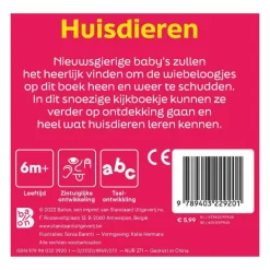 Huisdieren - Kartonboek met Wiebeloogjes