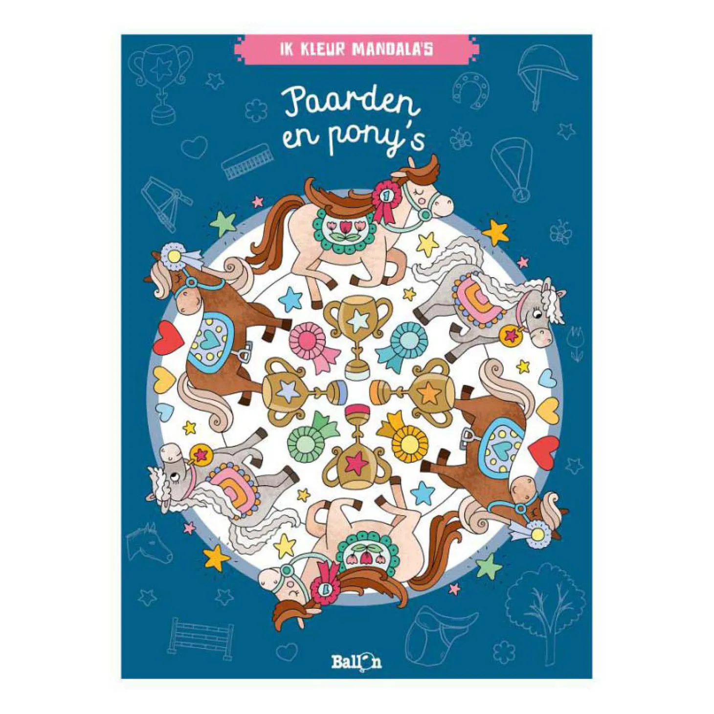 Ik Kleur Mandala's Paarden en pony's - Kleurboek