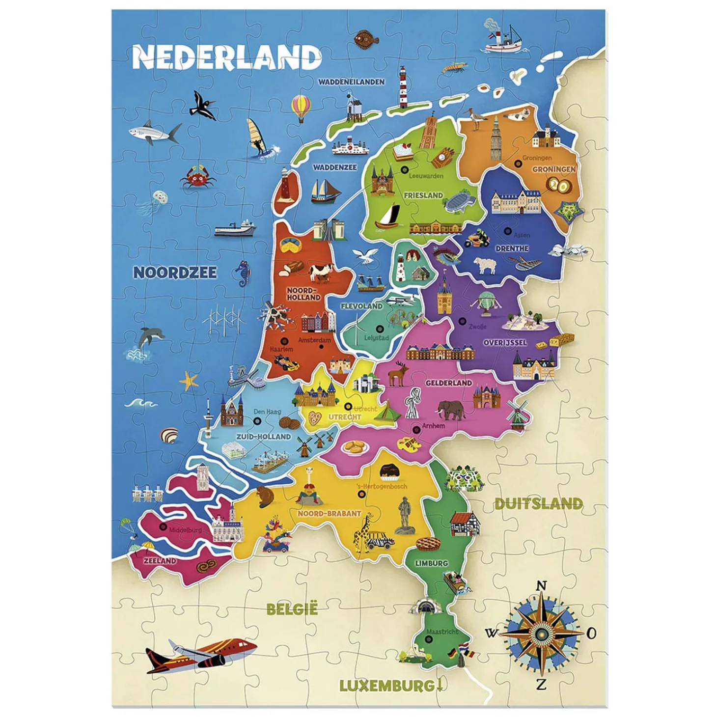 Ik Leer Kaart van Nederland
