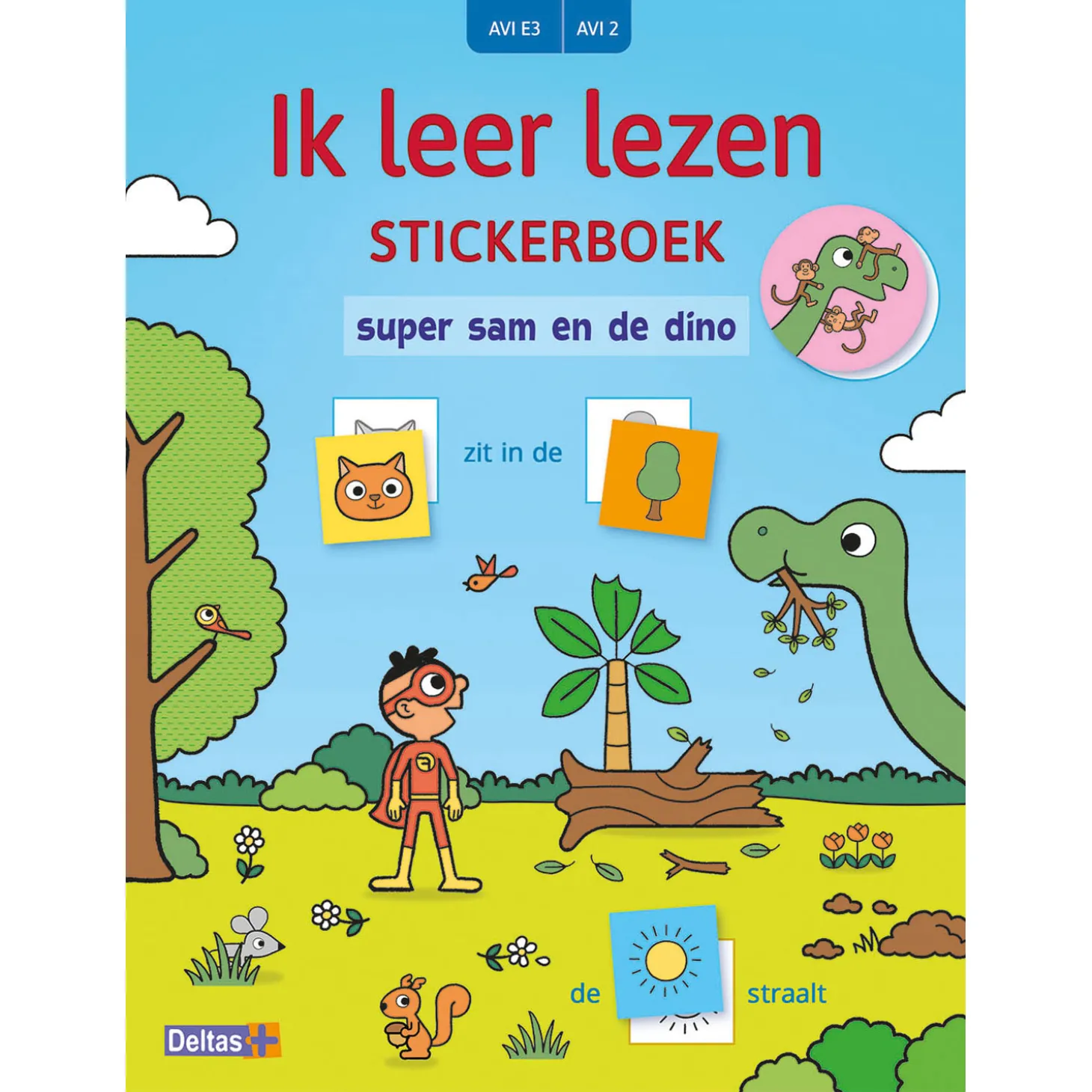 Ik leer lezen Stickerboek - Super Sam en de dino (AVI E3)