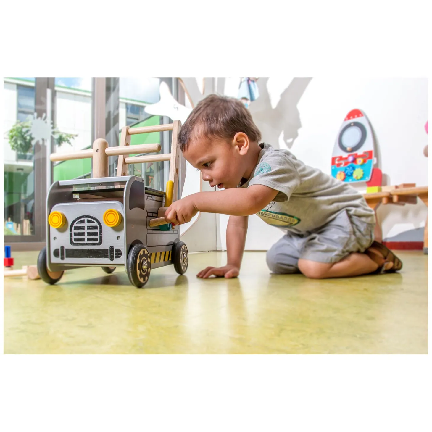 I'm Toy Loop- en Duwwagen Constructie