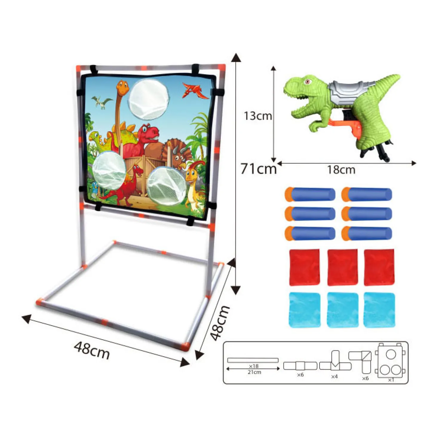 2in1 Schieten & Gooien Dino