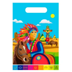 Indianen Uitdeelzakjes, 8st.