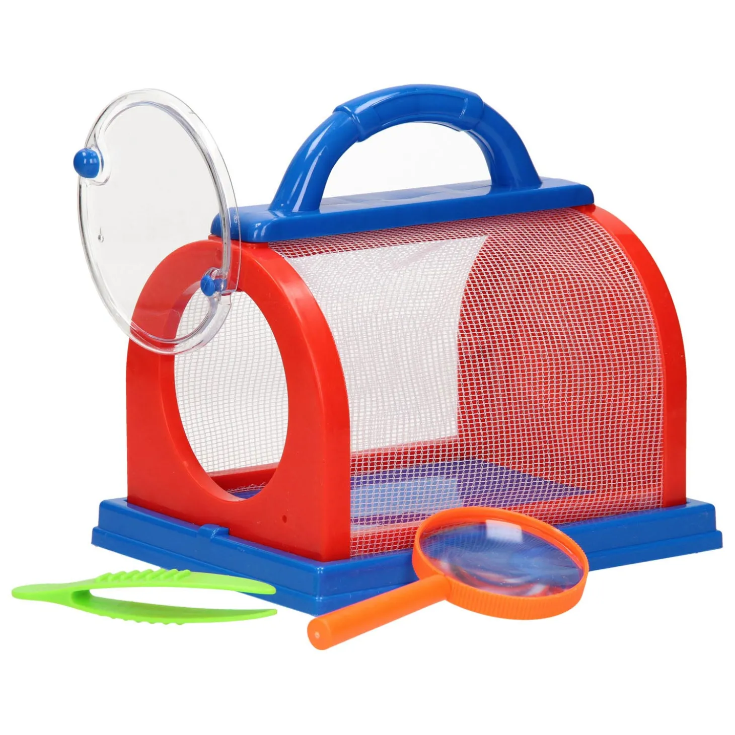 Insecten Observatiekast Rood/Blauw, 3dlg.