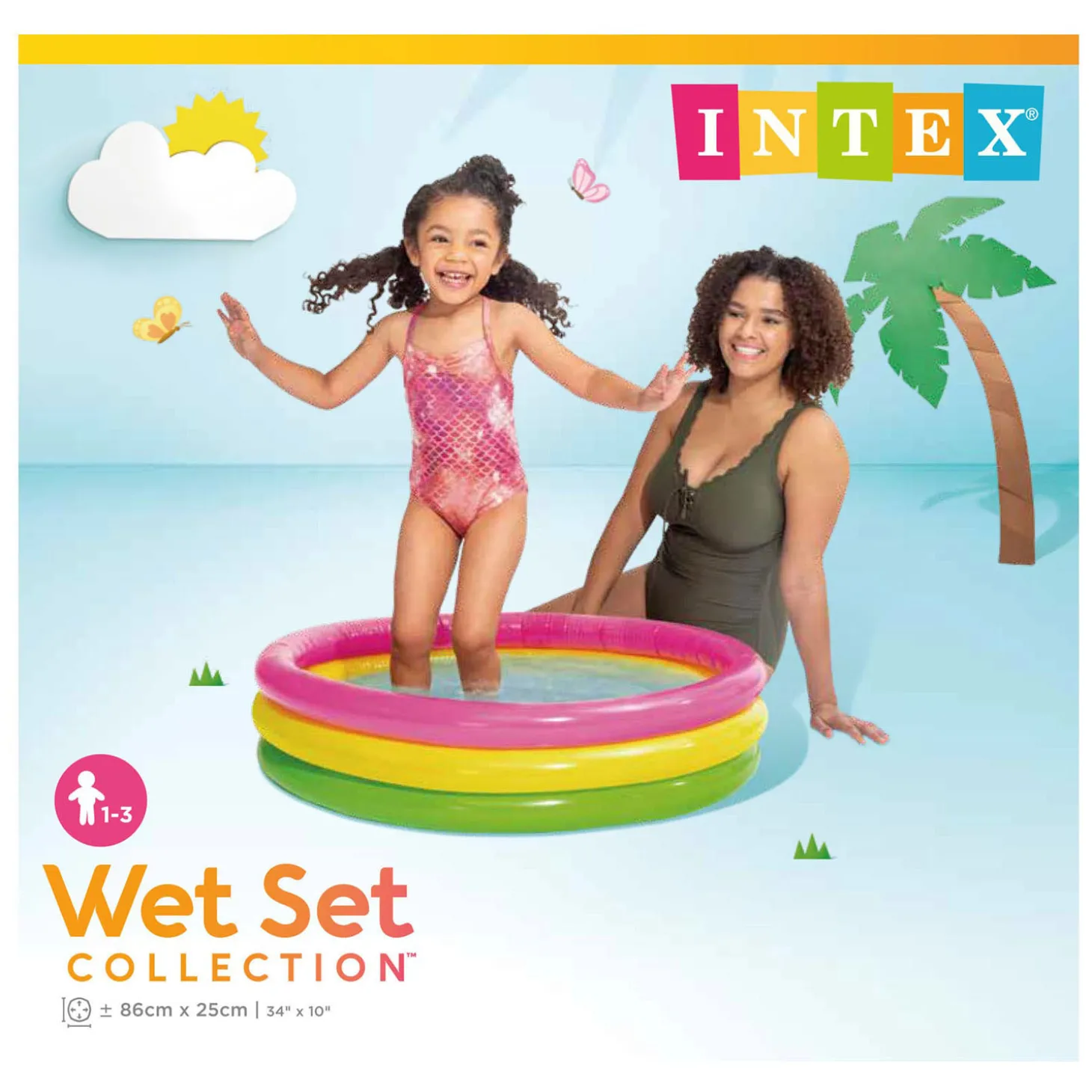 Intex Zwembad Sunset Baby, 86x25cm