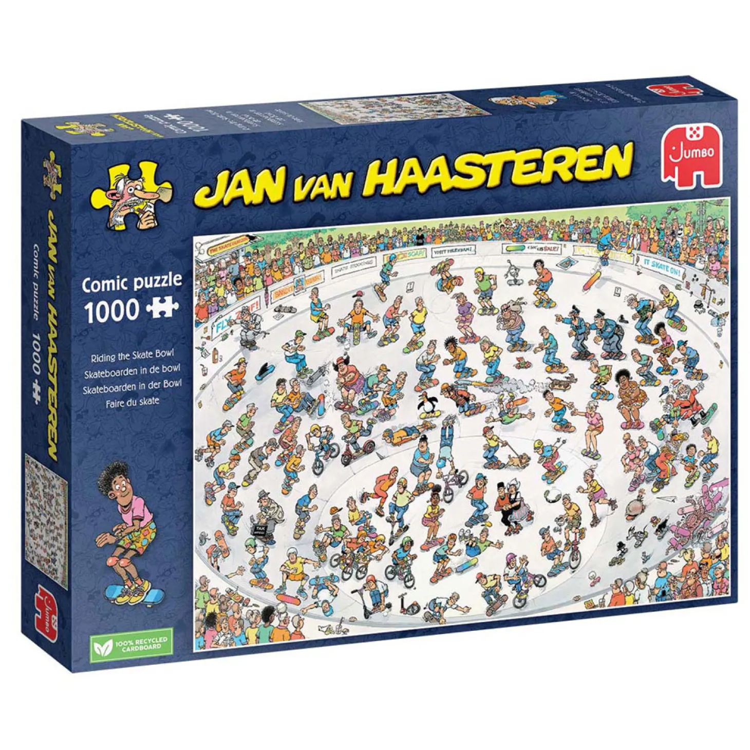 Jan van Haasteren Legpuzzel - Skateboarden in de Bowl, 1000st.