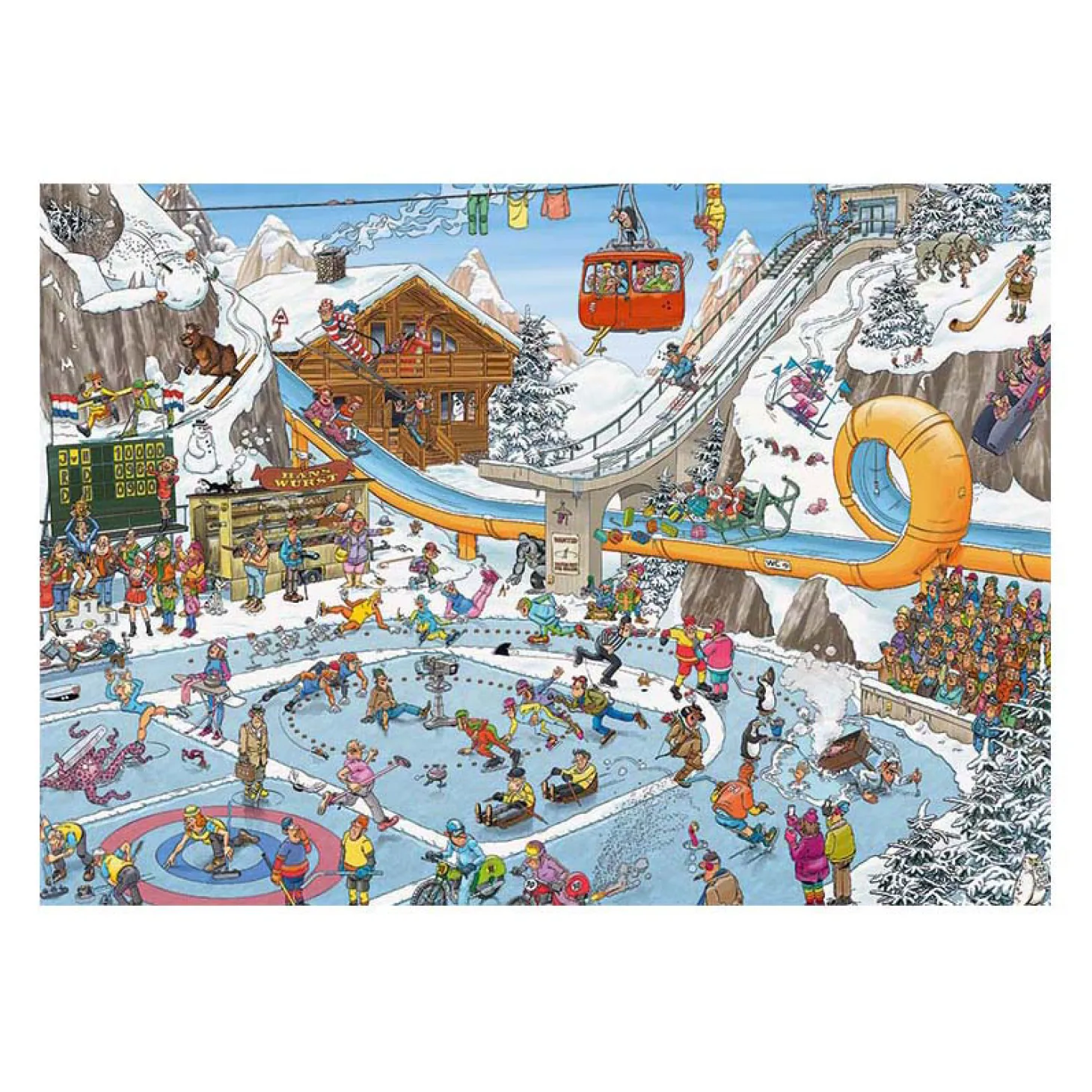 Jan van Haasteren Legpuzzel - Winterspelen, 1000st.