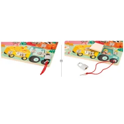 Janod - Activiteitenbord met Sloten en Grendels De Boerderij