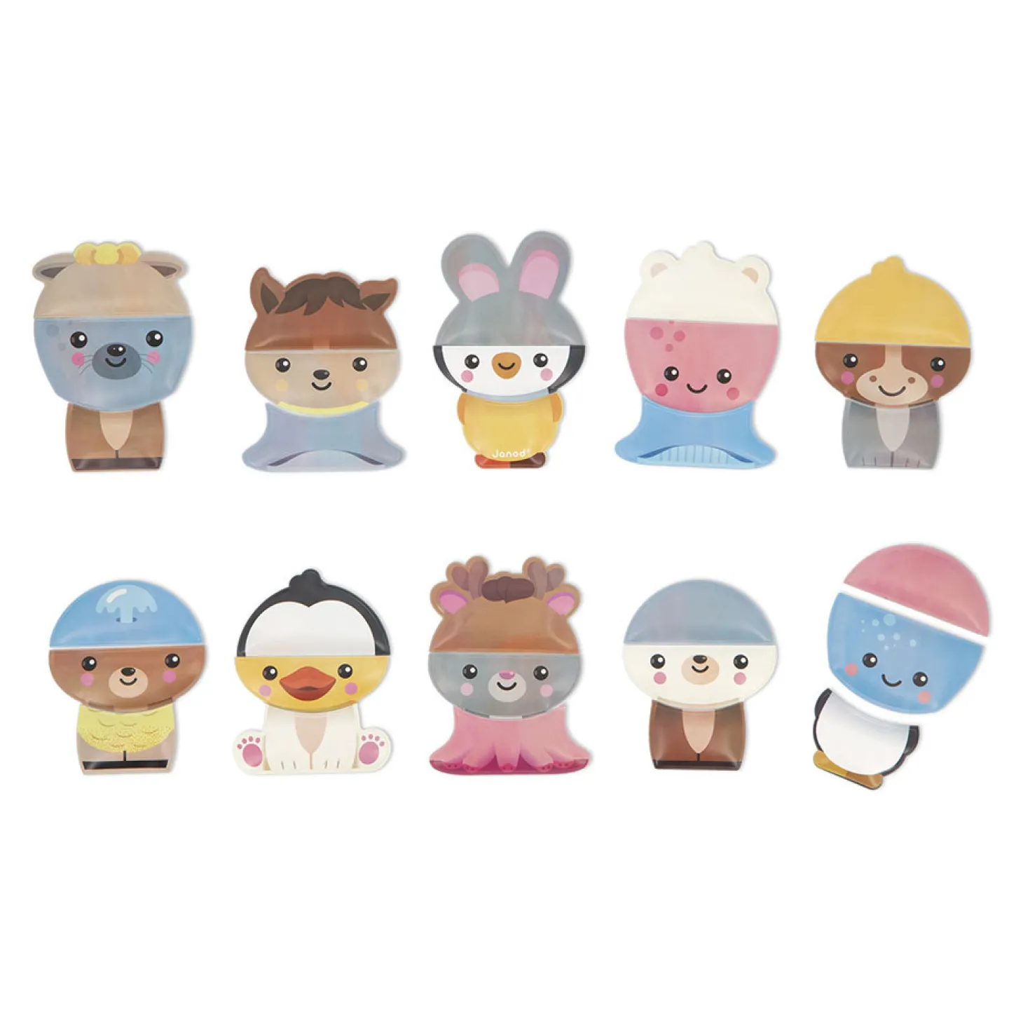 Janod Badspeelgoed - Mix en Match Dieren